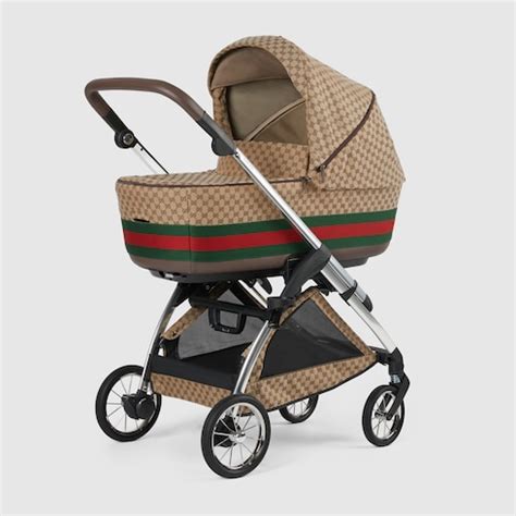 gucci pram liner|Baby wool blanket with Web in off white .